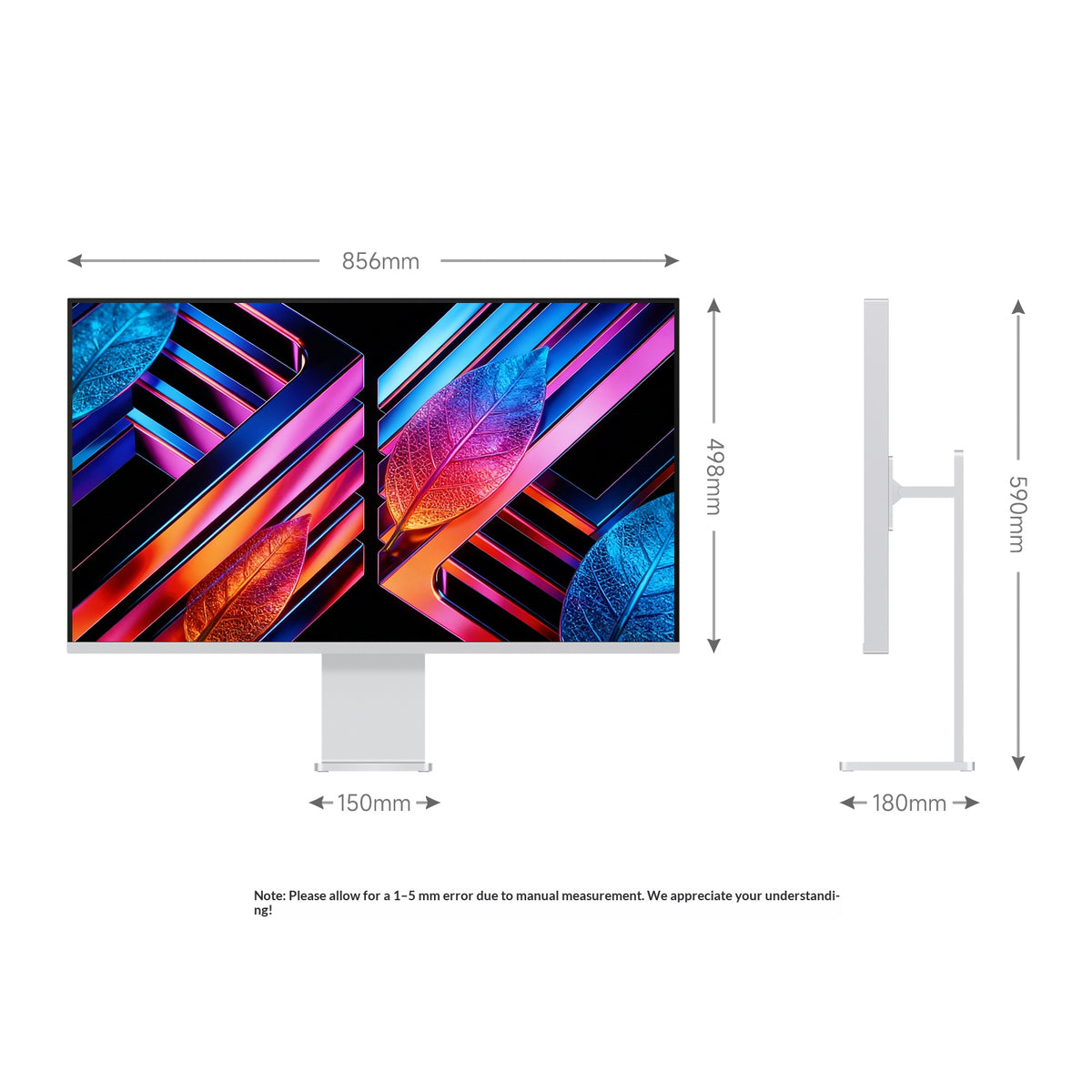 Fyonix 38 Inch 4K Monitor UHD 3840×2160 144Hz Fast IPS Panel, USB-C 65W, HDMI & DP , 98% DCI-P3, ΔE≤2, Height-Adjustable & Pivot Stand — for Creators & Designers