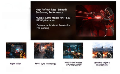 Fyniox 27" 4K UHD 144Hz gaming monitor, Nano IPS Black Panel, 99% DCI-P3, 1ms, USB-C 65W, HDMI 2.1, Height-Adjustable Aluminum Stand