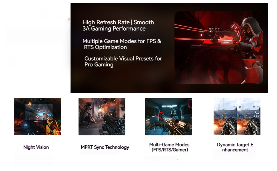 Fyniox 27" 4K UHD 144Hz gaming monitor, Nano IPS Black Panel, 99% DCI-P3, 1ms, USB-C 65W, HDMI 2.1, Height-Adjustable Aluminum Stand